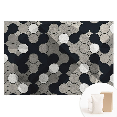 Fototapeta flizelinowa Geometryczne okręgi kontrastujące odcienie