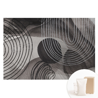 Duża fototapeta na ścianę Geometryczne linie kontrastowe szarości