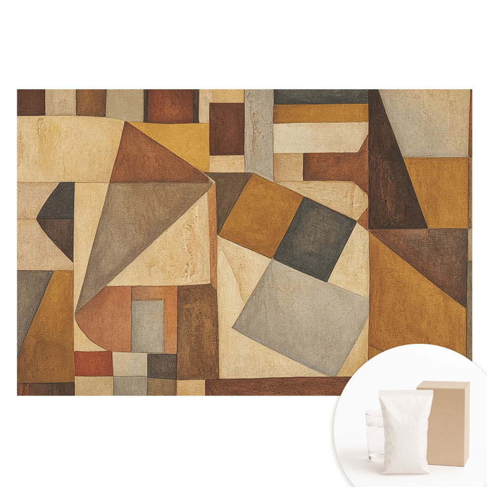 Fototapeta na flizelinie Geometryczne formy i ciepłe kolory