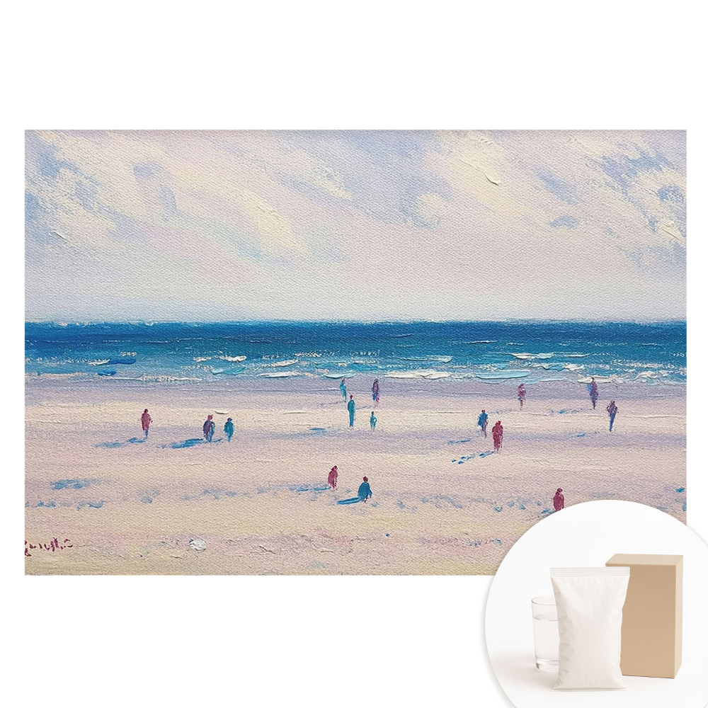 Fototapeta flizelinowa Rozległa plaża pastelowa nostalgia