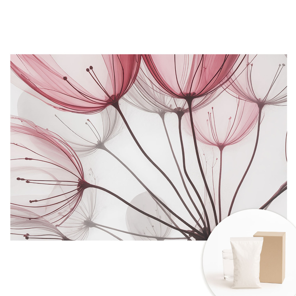 Fototapeta na flizelinie Eteryczne kwiaty elegancka łąka