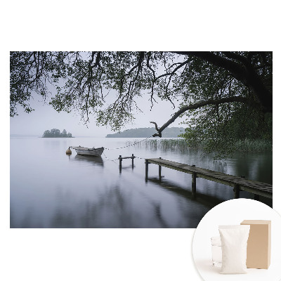 Fototapeta z nadrukiem na flizelinie Relaks przy jeziorze spokój natury