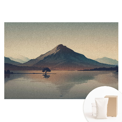 Fototapeta flizelinowa z nadrukiem Górska panorama harmonia wody