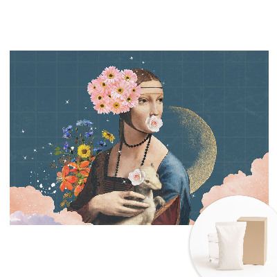 Fototapeta flizelinowa Kwiecisty portret surrealistyczny