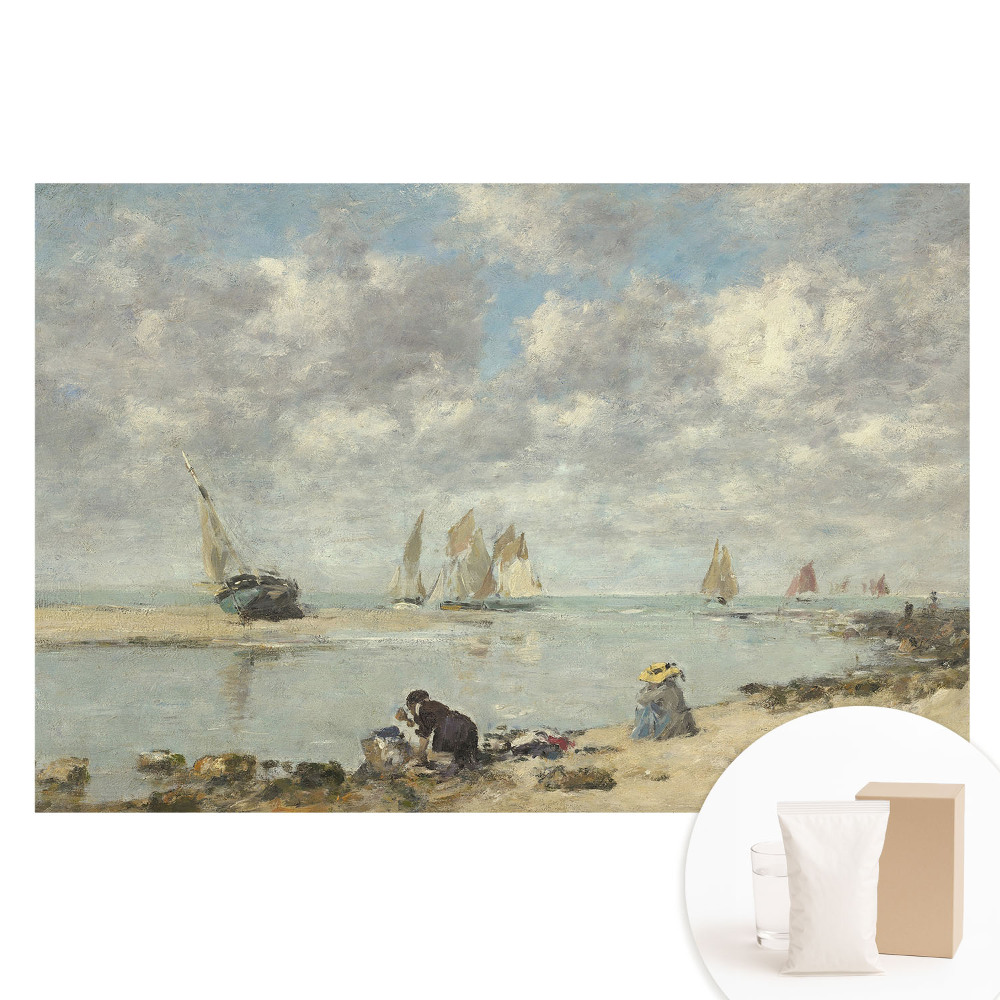 Duża fototapeta na ścianę Nadmorski widok z żaglówkami