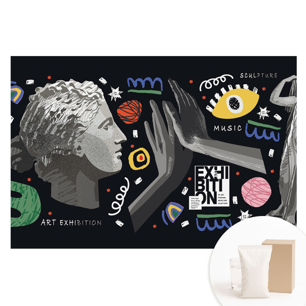 Fototapeta flizelinowa Abstrakcyjny motyw sztuki i muzyki