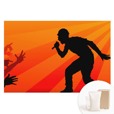 Fototapeta z nadrukiem na flizelinie Energia muzyki i tłumu