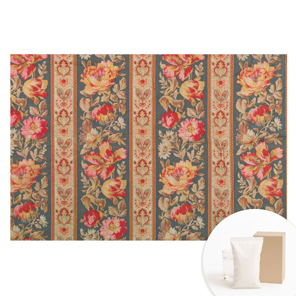 Fototapeta flizelinowa z nadrukiem Kwiaty i liście klasyczny styl