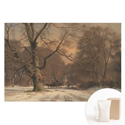 Fototapeta flizelinowa Zimowy las spokój natura