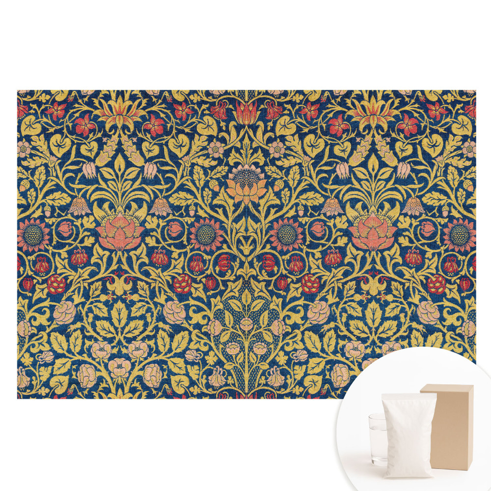 Fototapeta flizelinowa z nadrukiem Eleganckie klasyczne kwiaty w powtarzalnej kompozycji