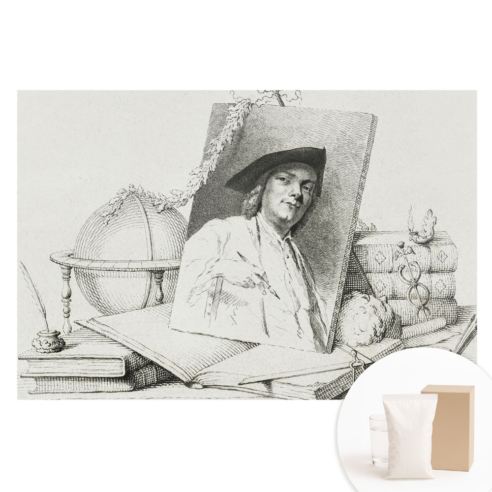 Fototapeta na flizelinie Klasyczna ilustracja z portretem