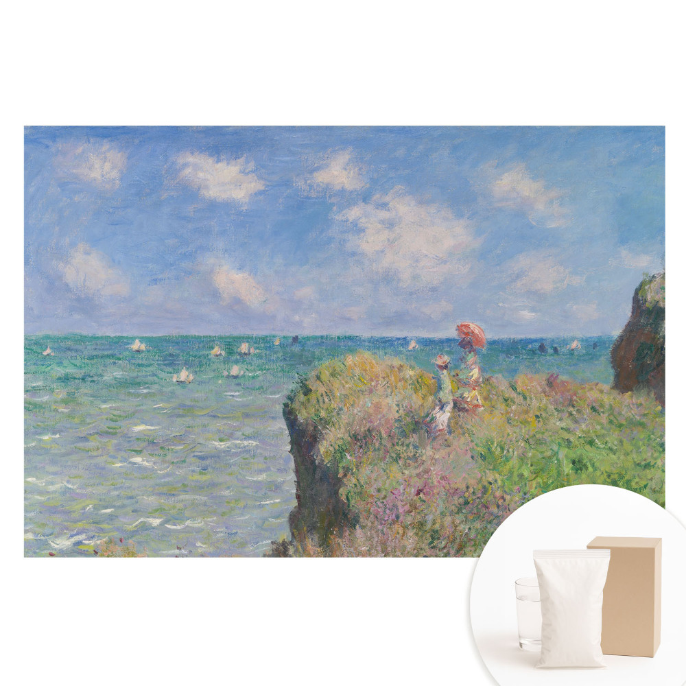 Fototapeta z nadrukiem na flizelinie Impresjonistyczny pejzaż klify morze