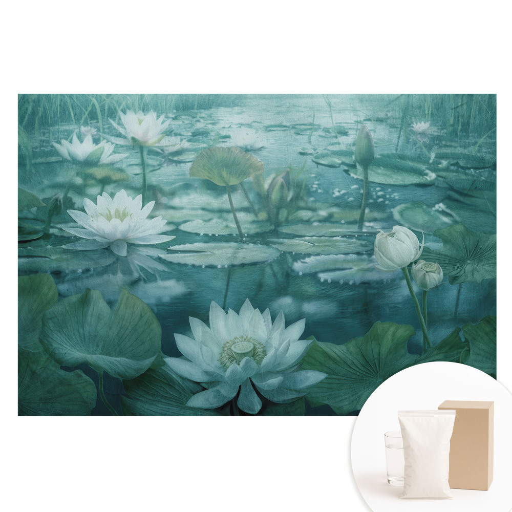Tapeta fotograficzna flizelinowa Magiczny staw lilii