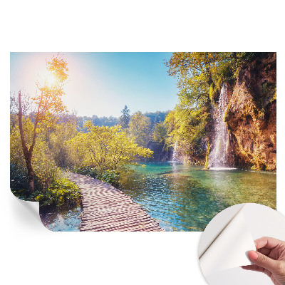 Samoprzylepna fototapeta z naturalnym krajobrazem do salonu
