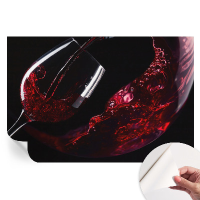 Nowoczesna fototapeta do salonu Czerwone wino