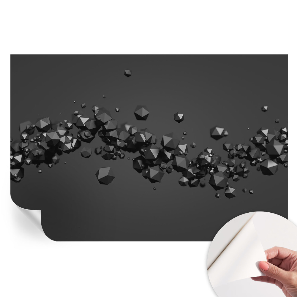 Fototapeta samoprzylepna do salonu Czarne bryły