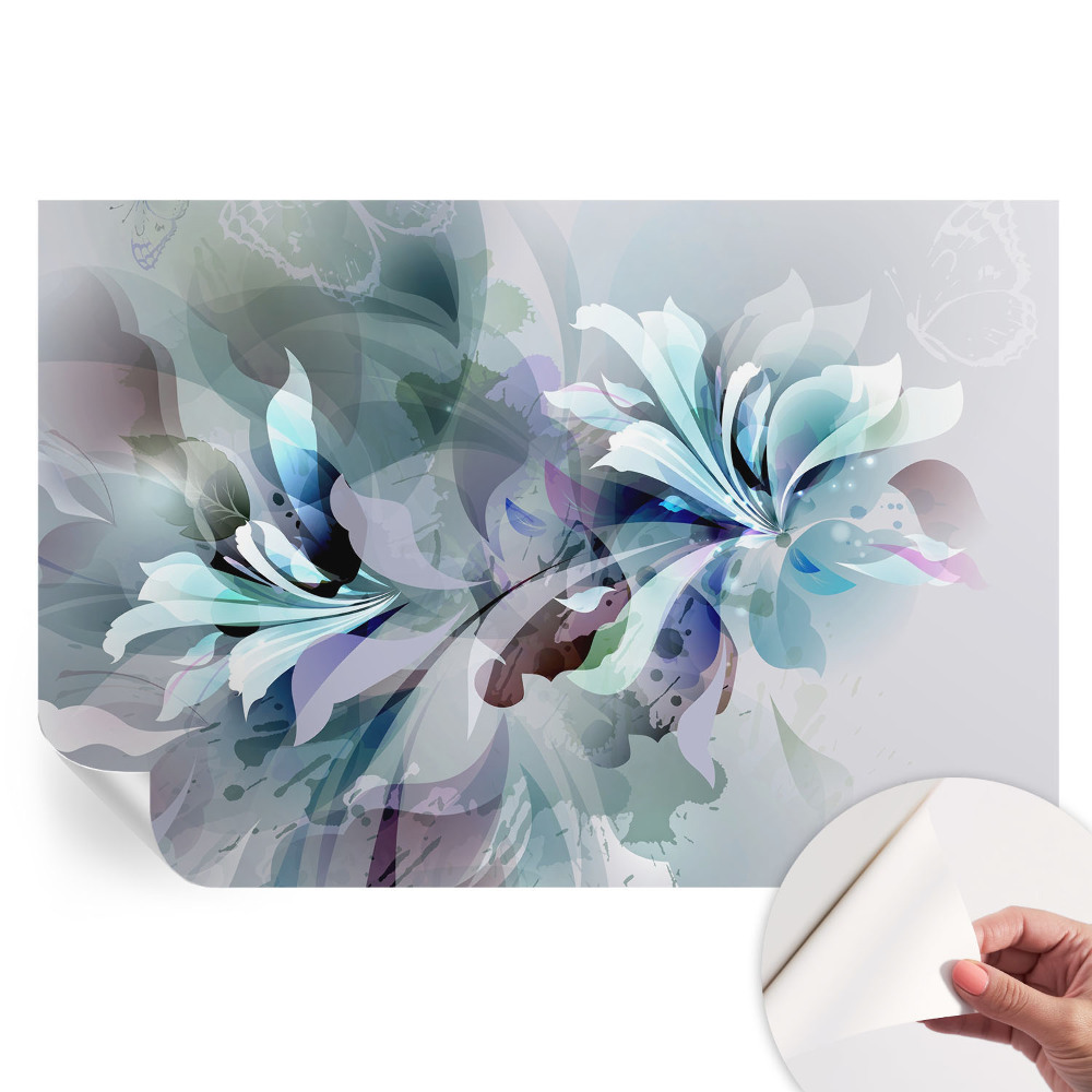 Nowoczesna fototapeta do salonu Kwiatowa abstrakcja