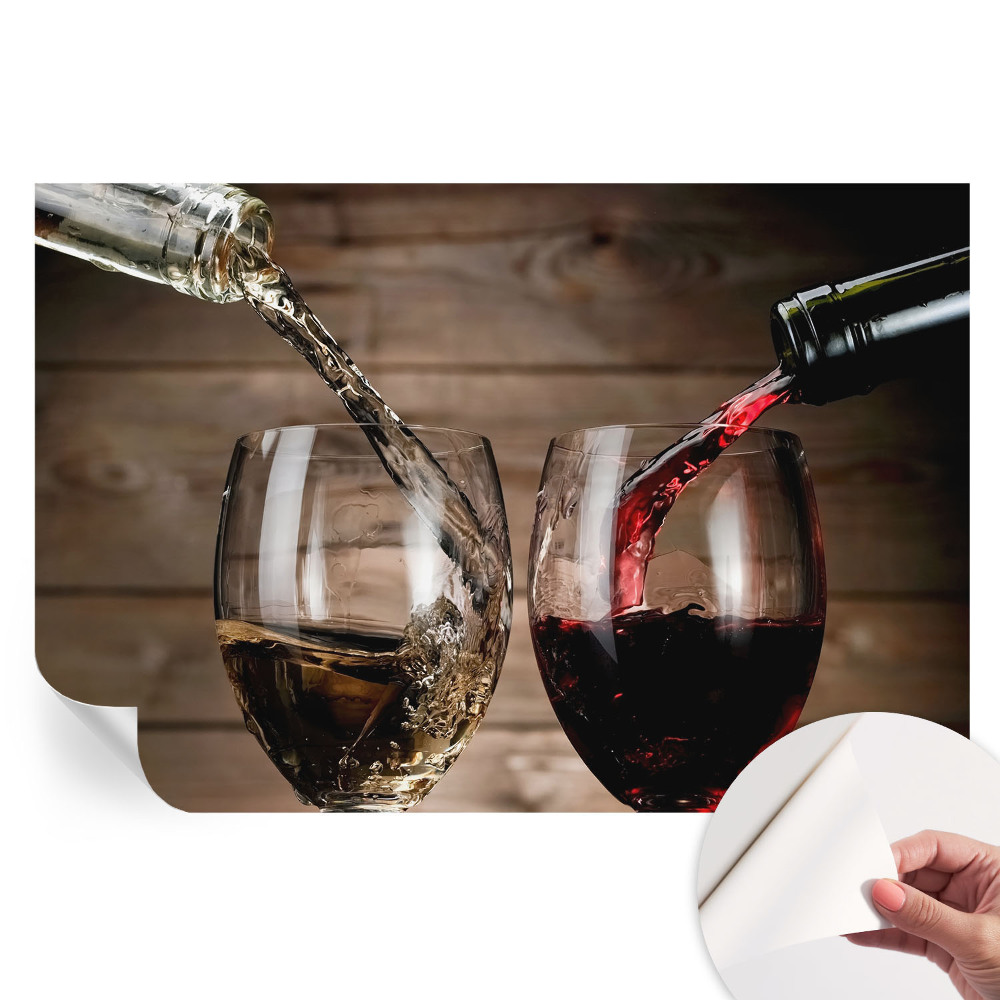 Fototapeta samoprzylepna na ścianę Kieliszki wina