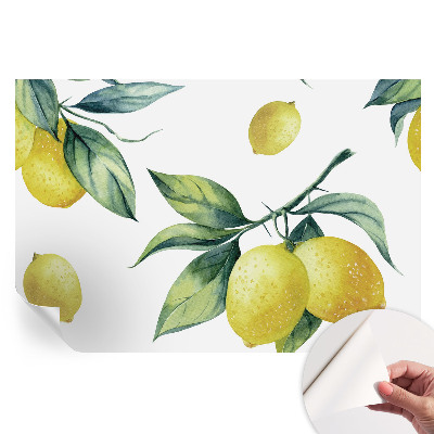 Fototapeta samoprzylepna do sypialni Cytrynowy motyw