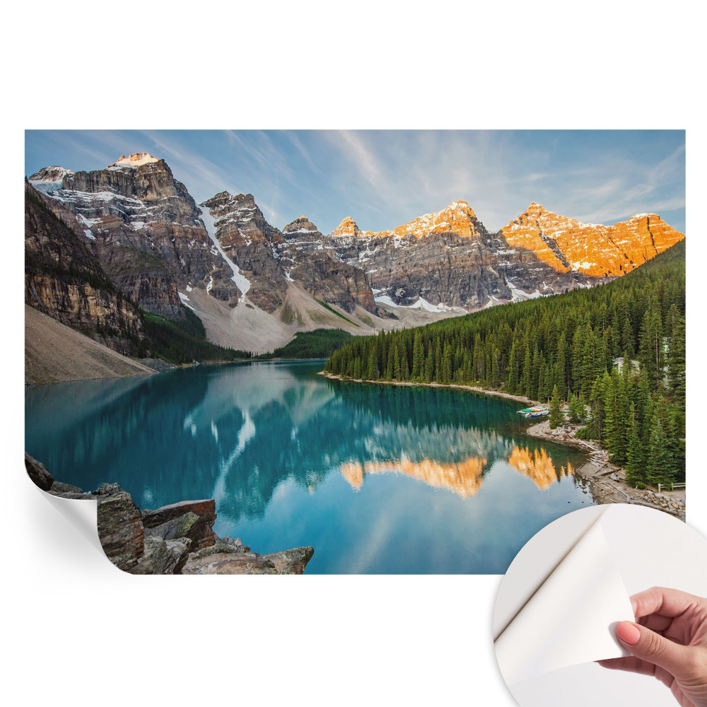 Nowoczesna fototapeta do salonu Górskie odbicie