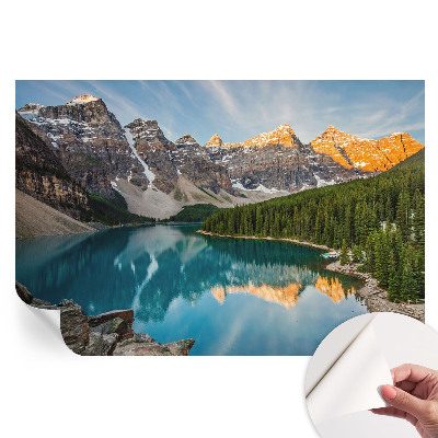 Nowoczesna fototapeta do salonu Górskie odbicie