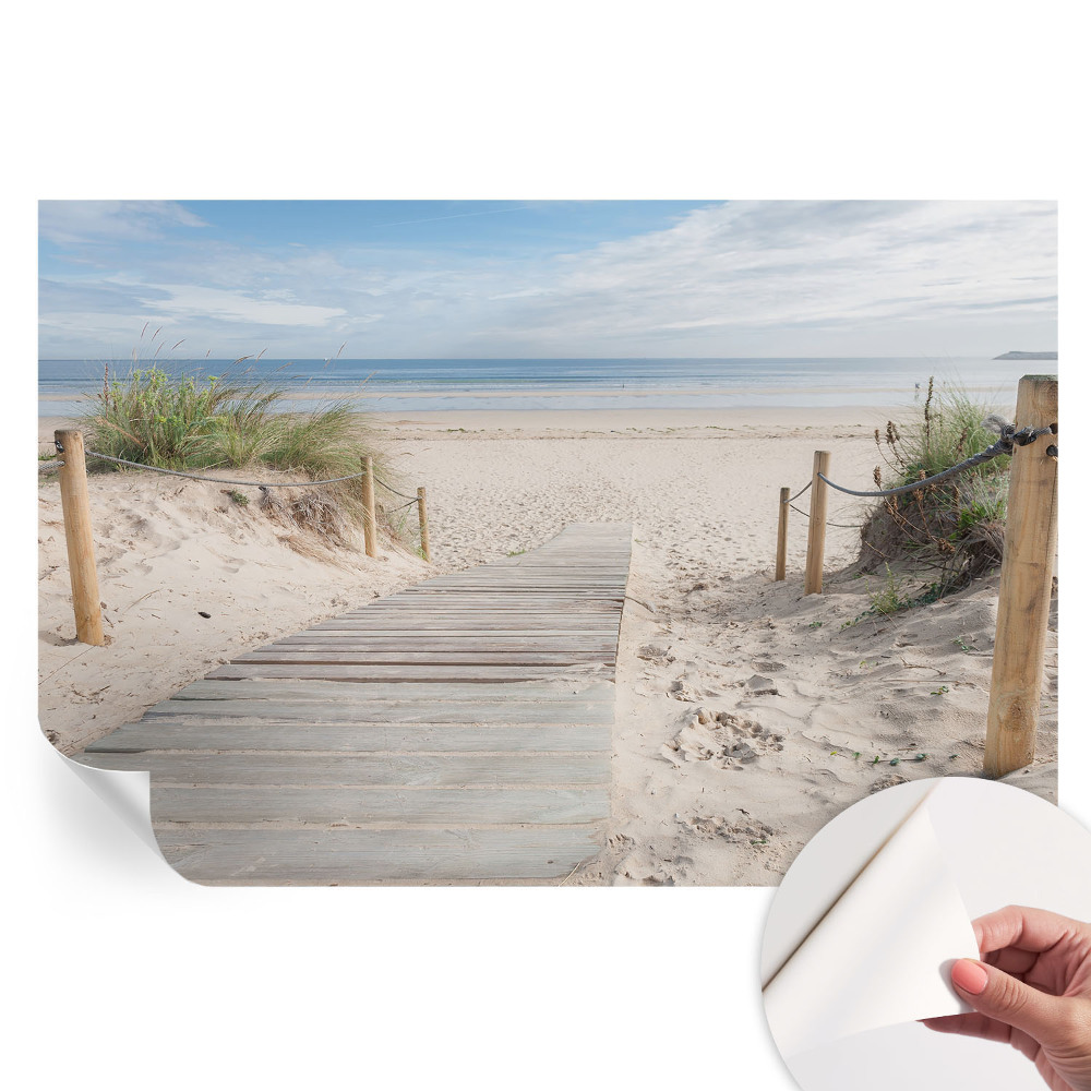 Fototapeta samoprzylepna do salonu Drewniany chodnik