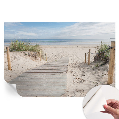 Fototapeta samoprzylepna do salonu Drewniany chodnik