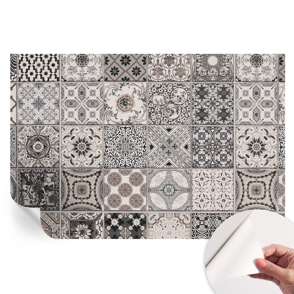 Nowoczesna fototapeta do salonu Wzory kafelkowe