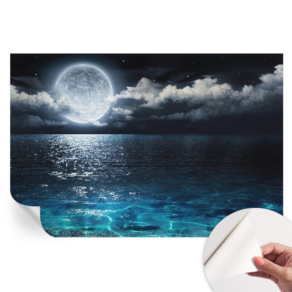 Samoprzylepna fototapeta na ścianę do sypialni Nocne morze