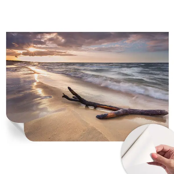 Samoprzylepna fototapeta na ścianę Zachodnia plaża