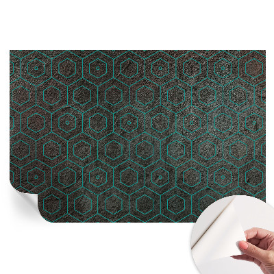 Nowoczesna fototapeta do salonu z geometrycznym wzorem