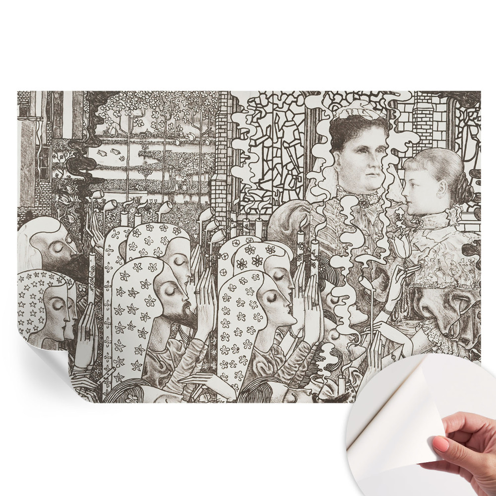 Fototapeta samoprzylepna na ścianę Kwiatowe portrety