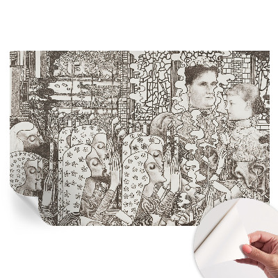 Fototapeta samoprzylepna na ścianę Kwiatowe portrety