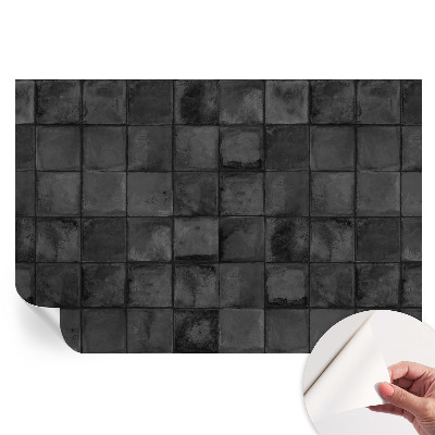 Fototapeta samoprzylepna do sypialni Szare kafelki