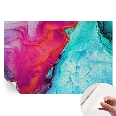 Fototapeta samoprzylepna do sypialni Kolorowa fala