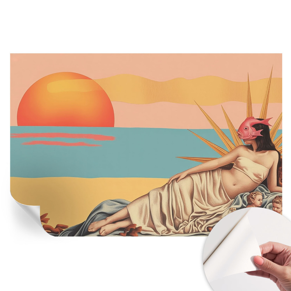 Tapeta fotograficzna samoprzylepna Zachód surrealizmu