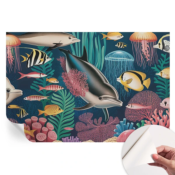 Samoprzylepna fototapeta na ścianę Podwodna fauna