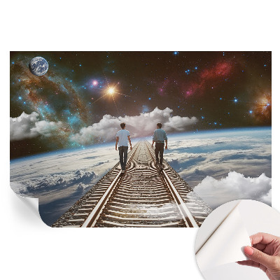 Samoprzylepna fototapeta na ścianę Kosmiczna wędrówka
