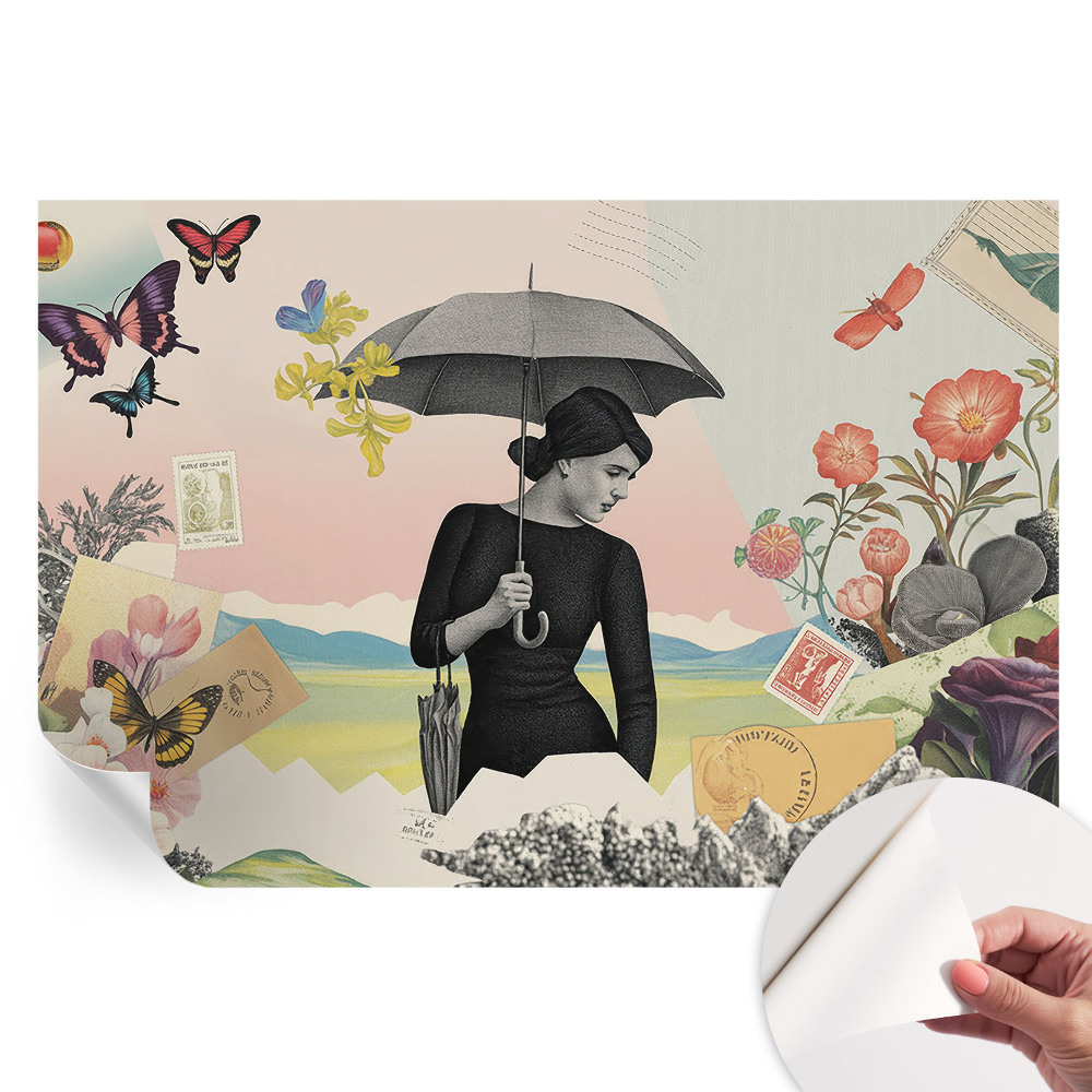 Tapeta fotograficzna samoprzylepna Kolaż romantyczny