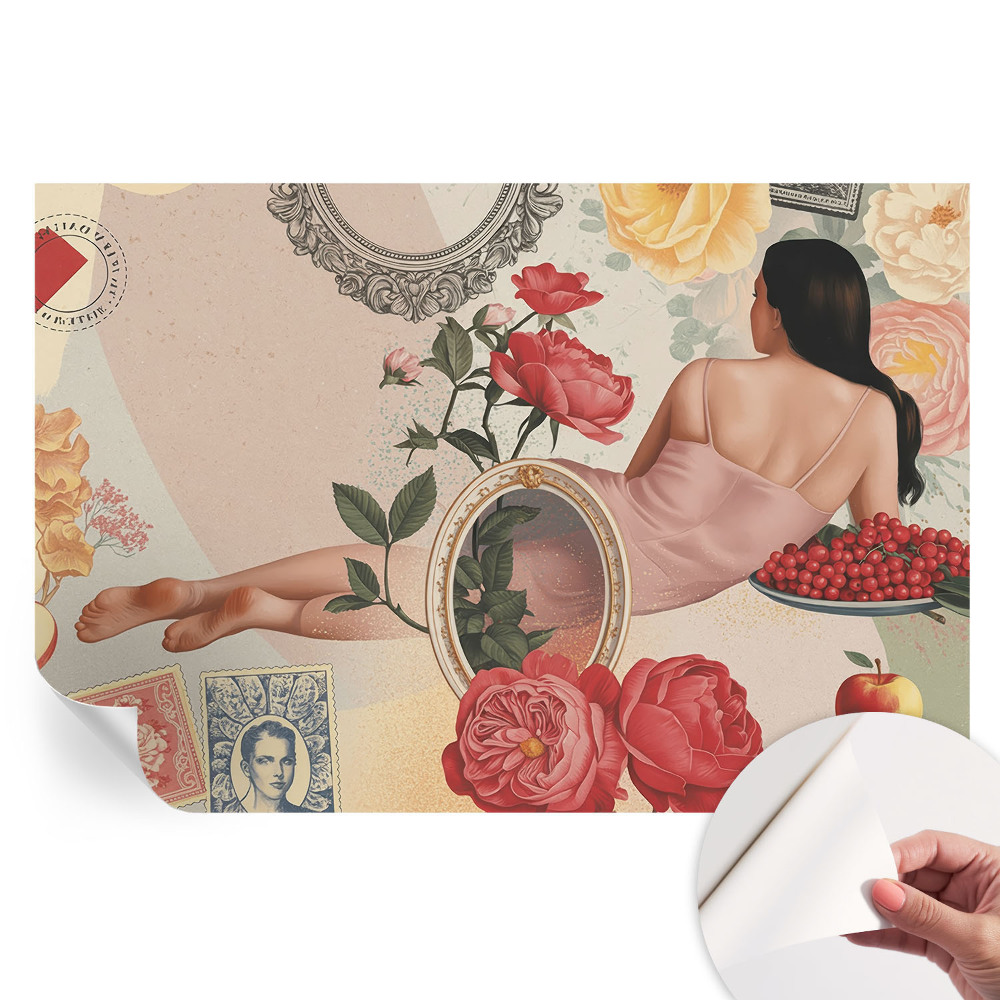 Nowoczesna fototapeta do salonu Kwiatowa elegancja