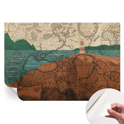 Tapeta fotograficzna samoprzylepna Historyczna mapa