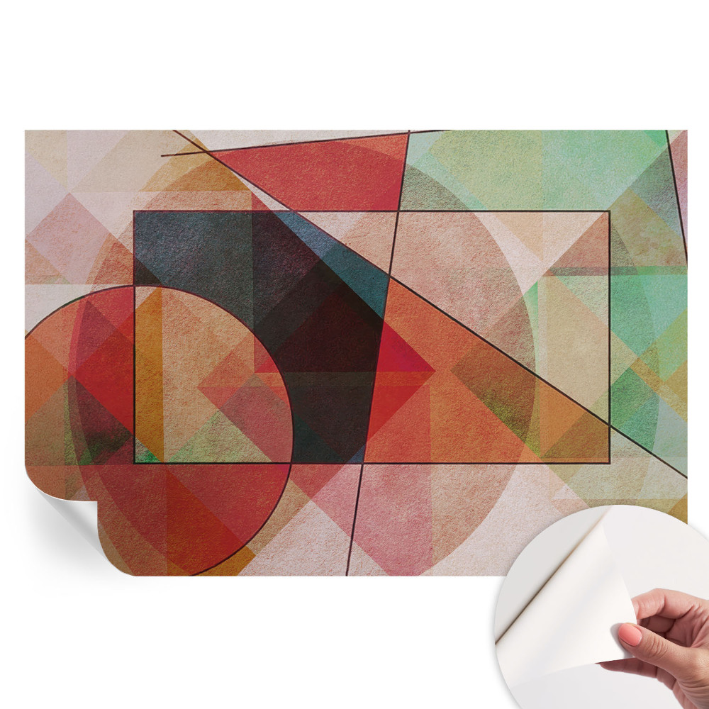 Fototapeta samoprzylepna do sypialni Geometryczna abstrakcja
