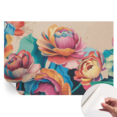 Nowoczesna fototapeta do salonu Kwiatowa harmonia