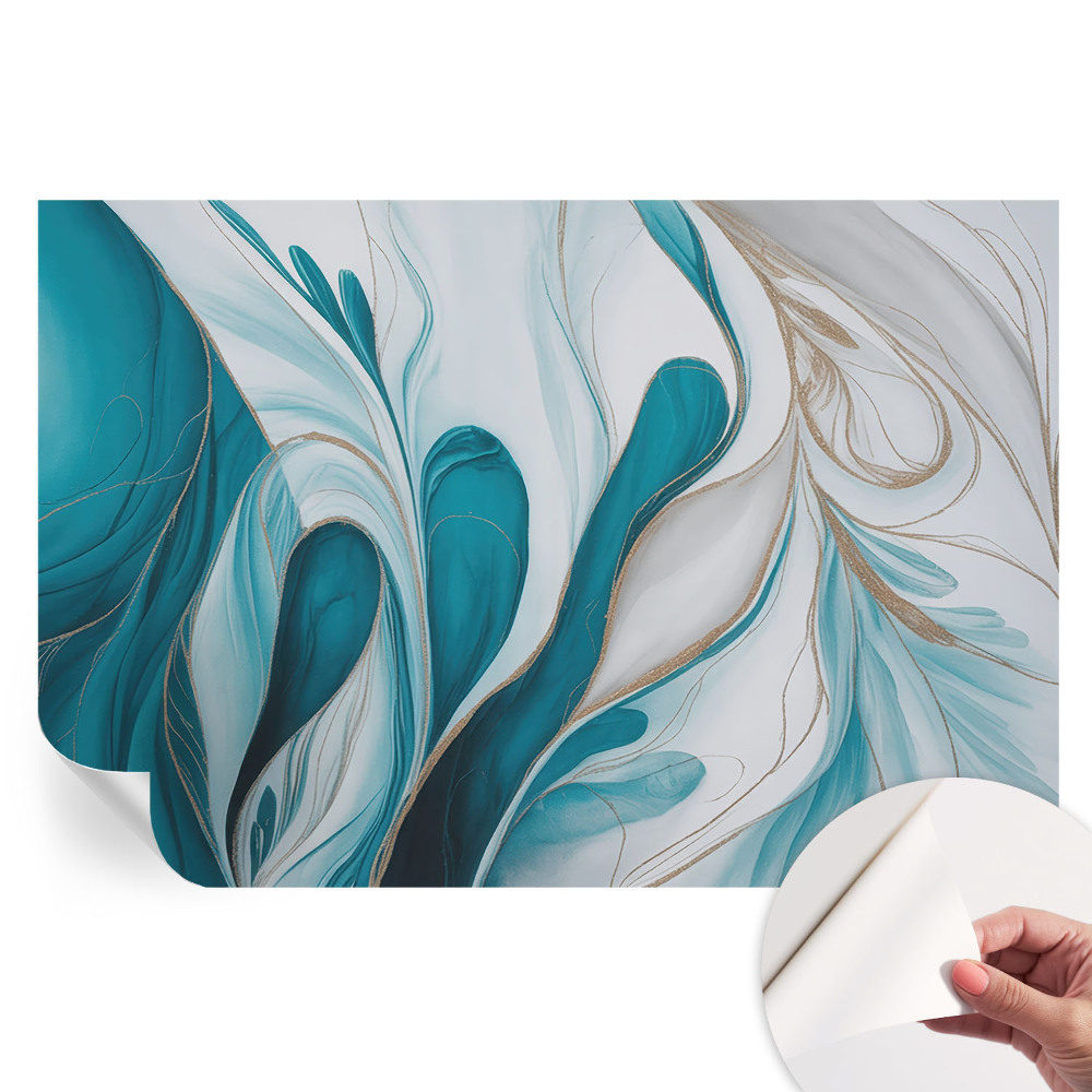 Nowoczesna fototapeta do salonu Płynne wzory