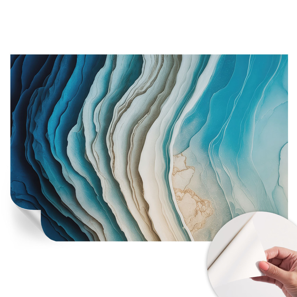 Fototapeta samoprzylepna do salonu Fale harmonii