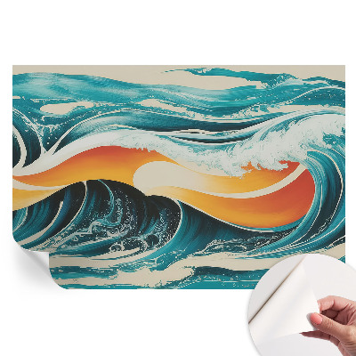 Tapeta fotograficzna samoprzylepna Fale abstrakcyjne