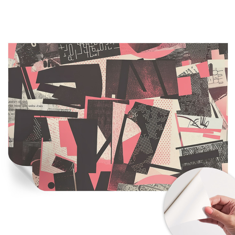 Tapeta fotograficzna samoprzylepna Geometryczny kolaż