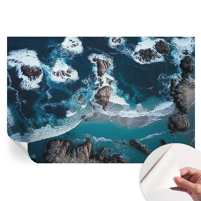 Samoprzylepna fototapeta Oceaniczne fale do sypialni