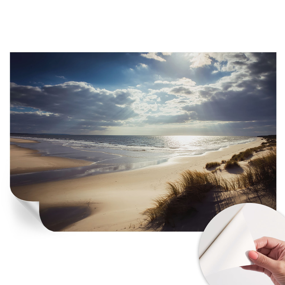 Nowoczesna fototapeta do salonu Promienny brzeg