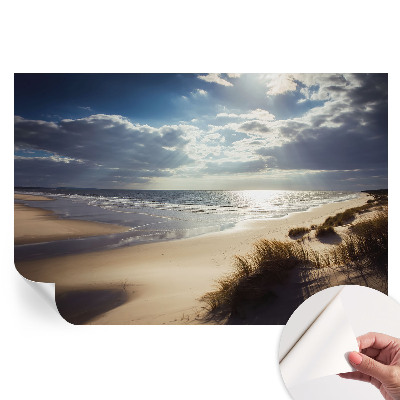 Nowoczesna fototapeta do salonu Promienny brzeg